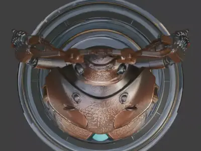 Cybernetic Scarab Beetle 3D Model Analysis 3D model