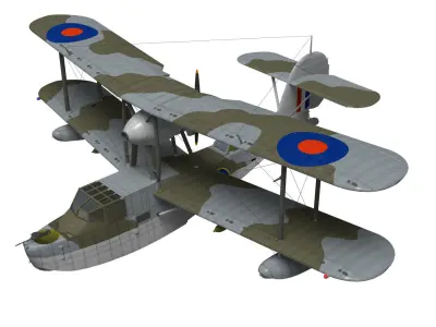 Supermarine Walrus 3D model purchase