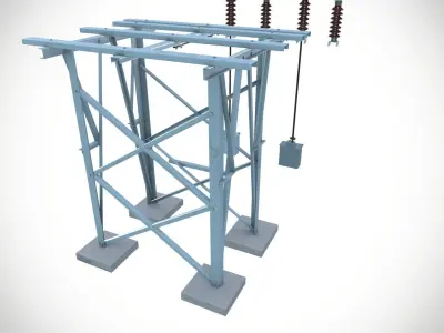 Electric Station Setup  3D model