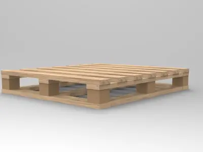 Pallet wooden Low-poly 3D model order
