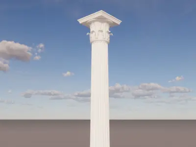 Corinthian Column Tower of the Wind 3D model