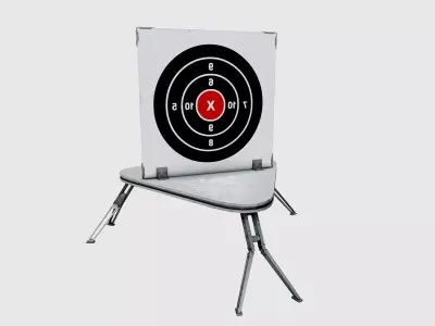 Shooting target Low-poly 3D model purchase
