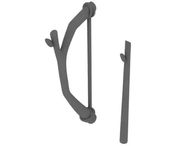 Bow and arrow 3D model buy