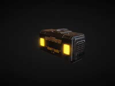 Sci fi props 4 - Container Low-poly 3D model