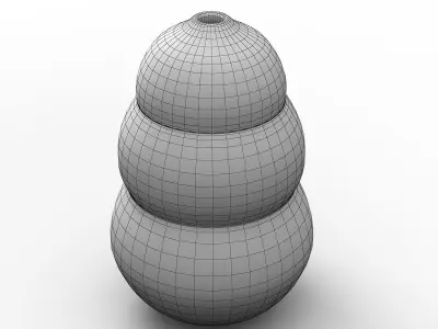 Kong Style Dog Toy 3D model