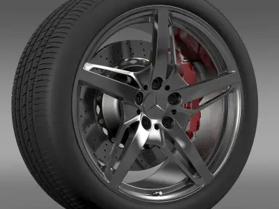 Mercedes Benz AMG GT S wheel 3D model