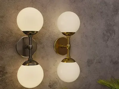 Polaris Sconce wall lamp by Arteriors 3D model