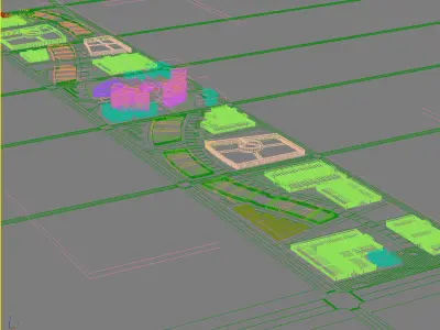 Industry Building 3D model V7