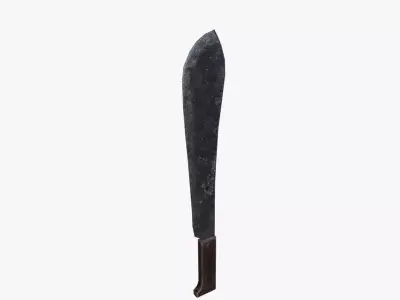 Medieval Machete Low-poly 3D model