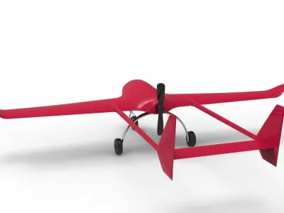 drone toy airplane 3D model