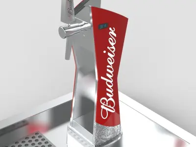 Budweiser Beer Tower - Tap 3D model