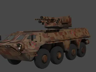 BTR 4 APC 4 UKR Low-poly 3D model