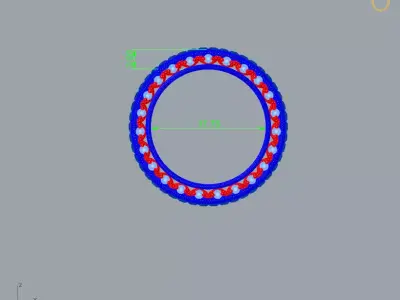Vintage Eternity Ring 3D print model