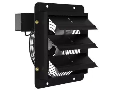 Shutter Exhaust Fan 3D Model 3D model