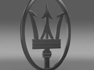 Trident Logo 3D model
