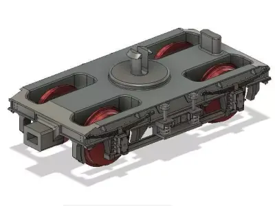 OO Hornby MK1 Coach Bogie NEM Socket to fit older Hornby Coaches 3D print model