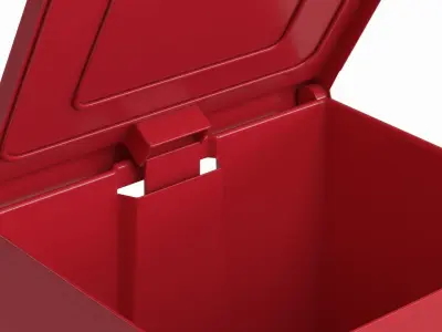 Medical Waste Bin Low-poly 3D model