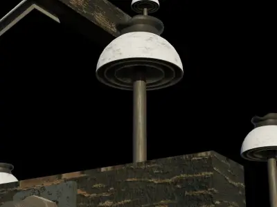 Weathered Telephone Pole  3D model