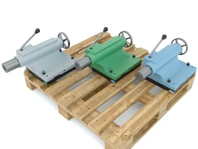 Turning machine tool - Tailstock spare part 3D model