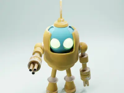Fighting Robot 3D model buy