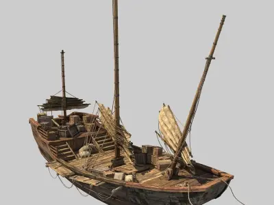 Chinese Boat 3D model