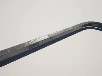 Crowbar Low-poly 3D model 2