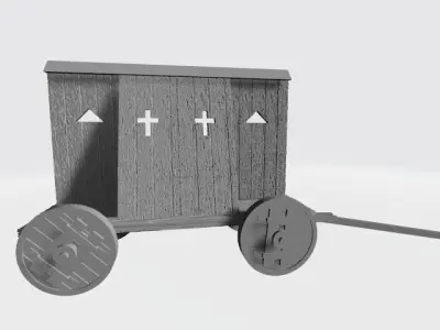 Medieval protection on wheels 3D print model
