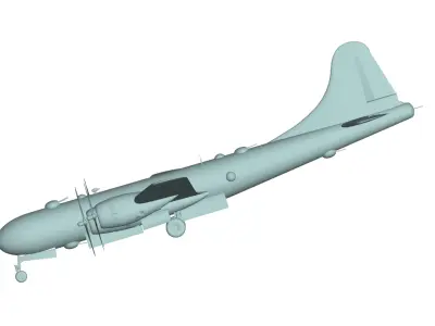 Boeing B-29 Superfortress 3D model shop