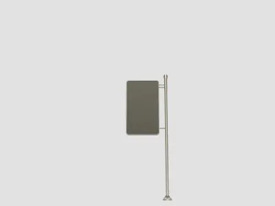 Style advertisement close to a urban street in city 3D model shop