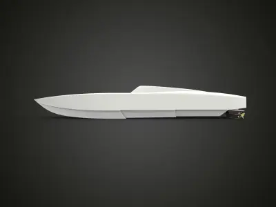 RC boat 800 mm lentgh 3D print model