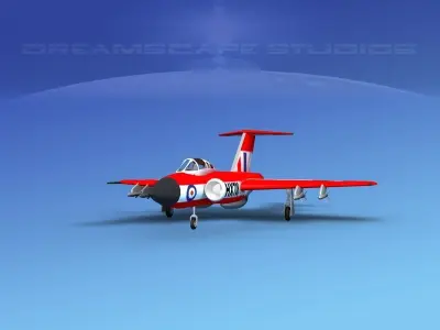 Gloster F-9 Javelin V02 3D model