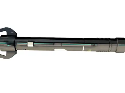 3D model SCI-FI BAZOOKA Low-poly 3D model
