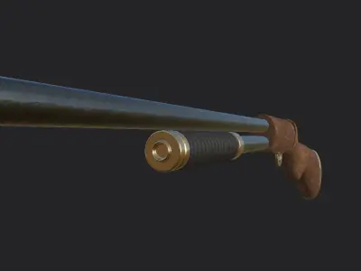 Royal shotgun  Low-poly 3D model