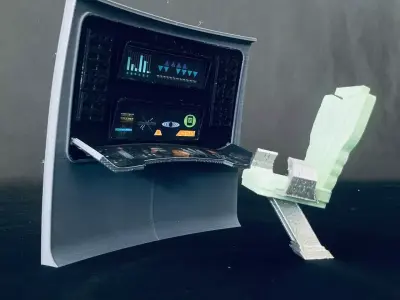USS Enterprise Bridge Communications Station - The Wrath of Khan 3D print model