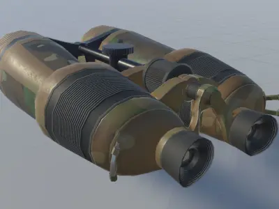 Long Range Binoculars Low-poly 3D model