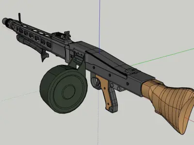 MG-42 gun 3D model