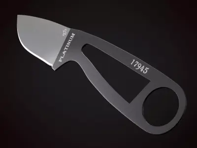 Knife 1 D Low-poly 3D model