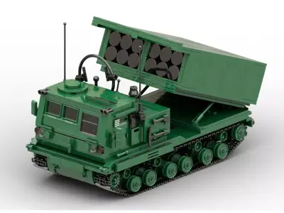 MocBricks3D - Lego MLRS M270 3D print model