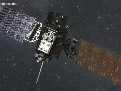 GOES-R Satellite Double Panel 3D model