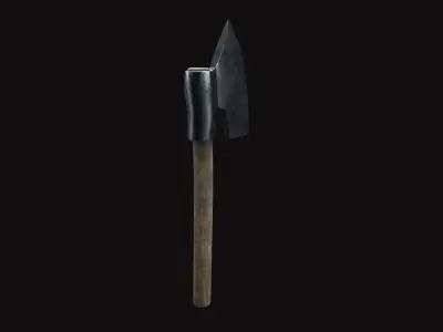 Medieval Axe V03 Low-poly 3D model