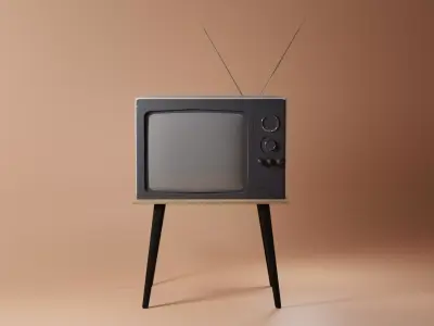 Retro TV  3D model