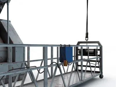 Window Cleaner Platform 3D model