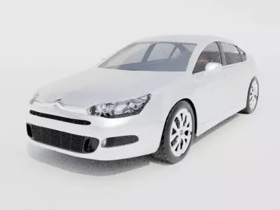 Citroen C5 2012 MODEL  UNFINISHED 3D Low-poly 3D model