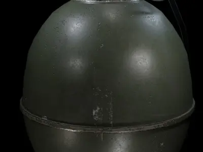 Hand Grenade Low-poly 3D model