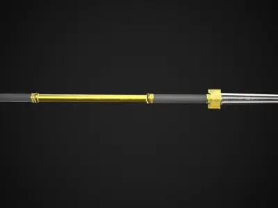 Spear and Glaive A4 Low-poly 3D model