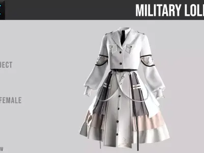 Military Lolita V2 Marvelois Designer Project 3D model