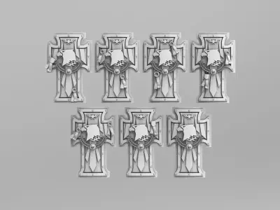 Raptor Power Shields 40k Version 3 3D print model