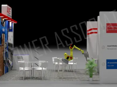 Exhibtion stand trade expo booth stall 3D model