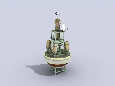 Meteorological Buoy Low-poly 3D model