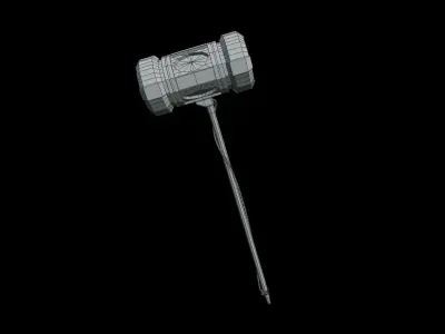 Power Hammer Free low-poly 3D model
